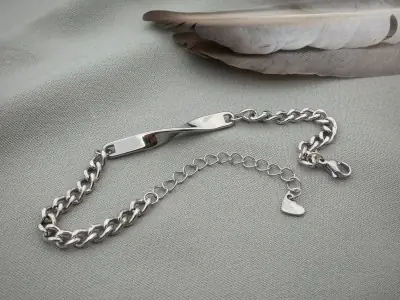  Сталевий браслет «Луна»