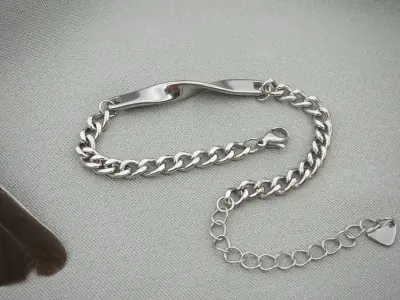  Сталевий браслет «Луна»