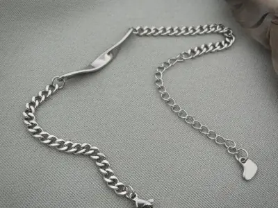  Сталевий браслет «Луна»