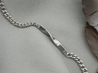  Сталевий браслет «Луна»