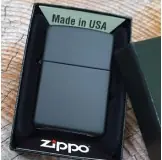 ZIPPO Black Matte 218 запальничка